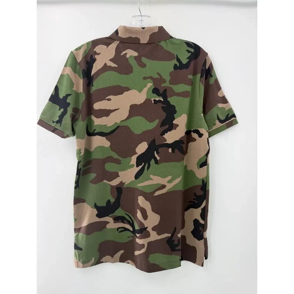 Polo Ralph Lauren Classic Cotton Collared Lightweight Camo Polo Size Small NWT
